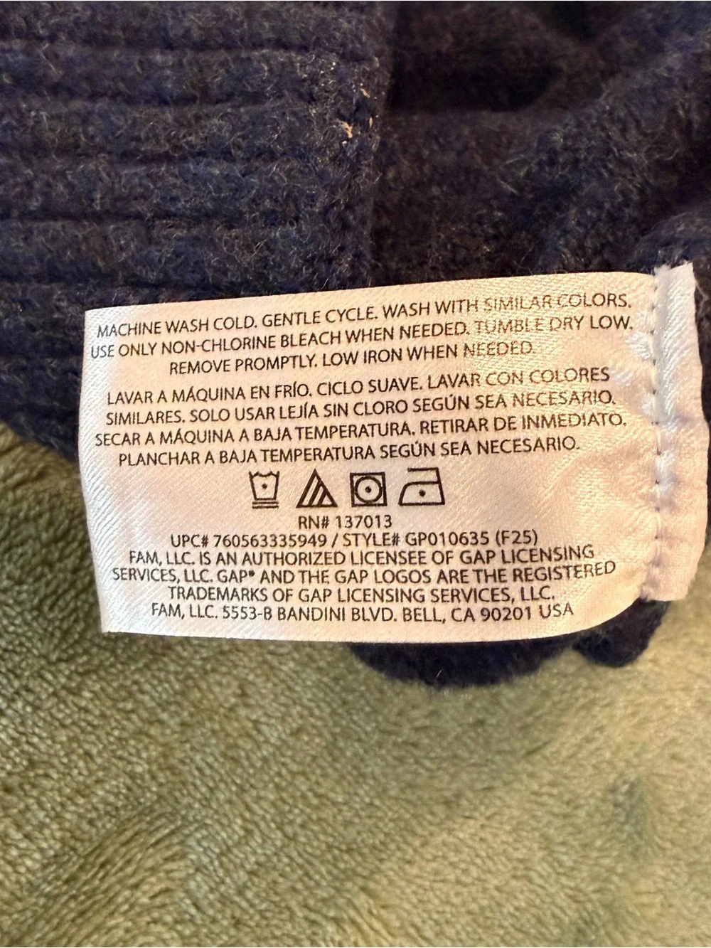 GAP Men's XL Dark Navy Crewneck Pullover